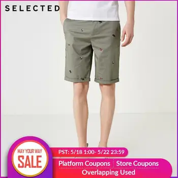 

SELECTED Men's Summer Embroidered Straight Fit Knee-high Shorts S|4192SH545