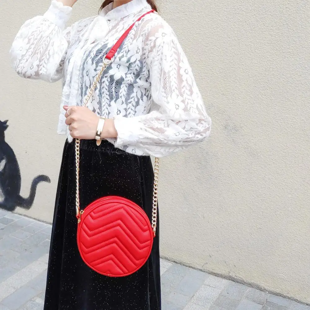 Small Round Crossbody Bags For Women Designer Handbags Red Embroidery Girls  Bags| | - AliExpress