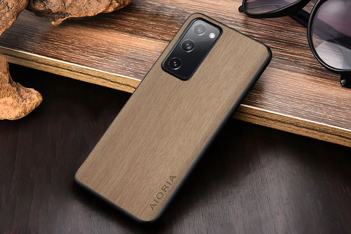 kawaii samsung phone cases Case for Samsung Galaxy S20 FE S20 ultra Plus wood Pattern PU leather skin cover for Samsung Galaxy S20 FE S20 ultra Plus case cute samsung cases