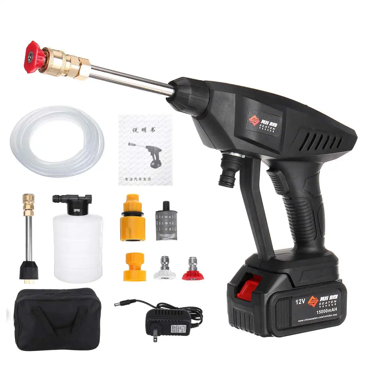12V 4000W High Press Car-Washer Cordless Spray