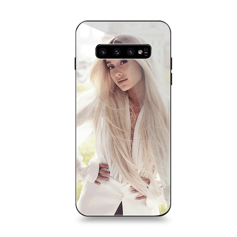 Чехол для телефона Стекло для samsung A70 A50 A30 A40 A20 A60 A10 S7 край S8 S9 S10 Plus Note 8 9 крышка певица Ариана Гранде прекрасный - Цвет: G12