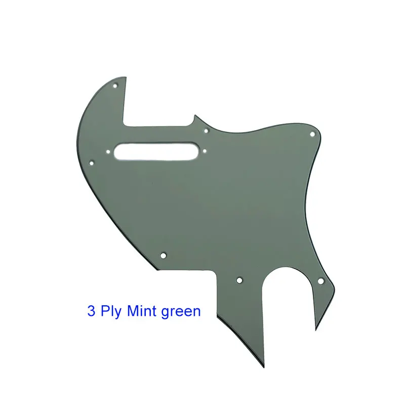 Pleroo гитарные Запчасти для ForUS Telecaster Tele F hole Hybrid Guard с отверстием для звукоснимателя - Цвет: 3Ply Mint Green