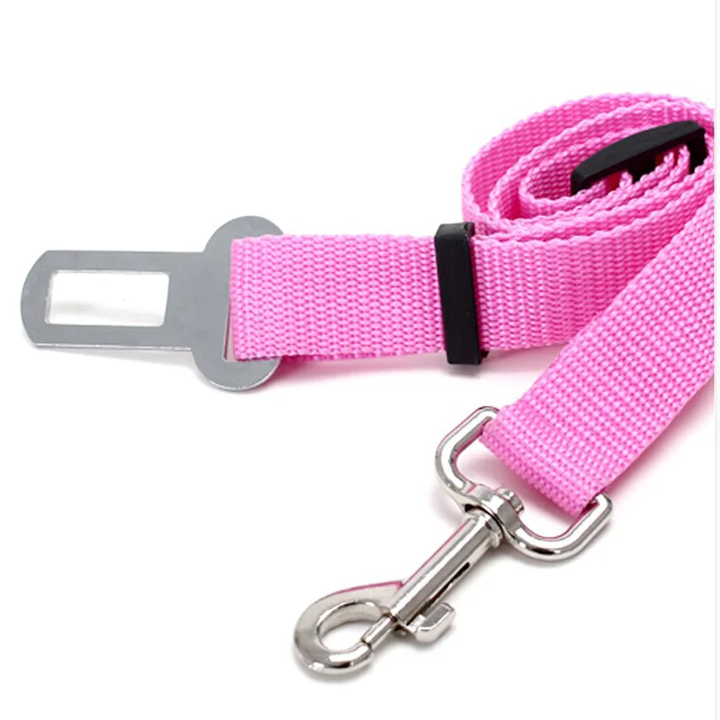 Dog Car Seat Belt Adjustable Leash Harness Colorful Travel Seatbelt Pets Cat Vehicle Safety Leash For Puppy Dogs Seat Belt