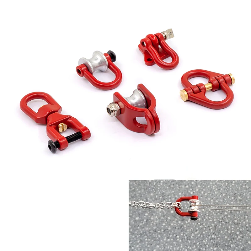 Durable mini metal trailer hook kit for 1/10 TRX4 T6 axial SCX10 D90 RC climbing car modification upgrade parts | Игрушки и хобби