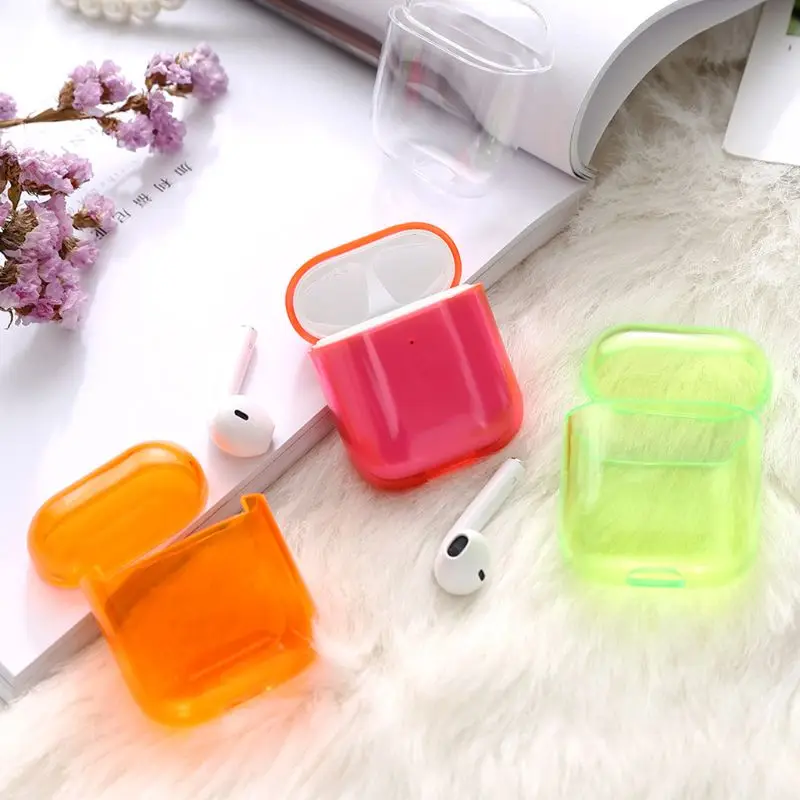 

Transparent PC Protective Case Hard Cover Protector for AirPods 1/2 Charging Box