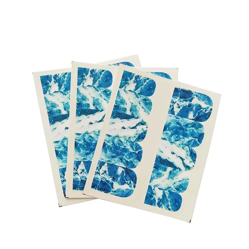 

Gradient Marble Nail Art Sticker Fashion Full Cover Image Decals Nail Transfer Water Foils New Arrival C28