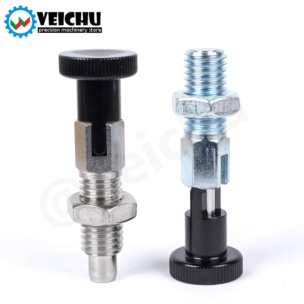VCN217 Rest Position Index Plunger Locating Lock Pin Locking Nut Index Bolt For Attaching And Datching Workpieces cylindrical locating dowel pin stainless steel ball lock pins wooden dowel pins stainless steel knurled plungers