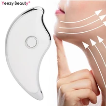 Мини Электрический массажер для соскабливания лица Gua Sha машина лифтинг массажные инструменты для тела шеи массаж лица соскабливающая доска