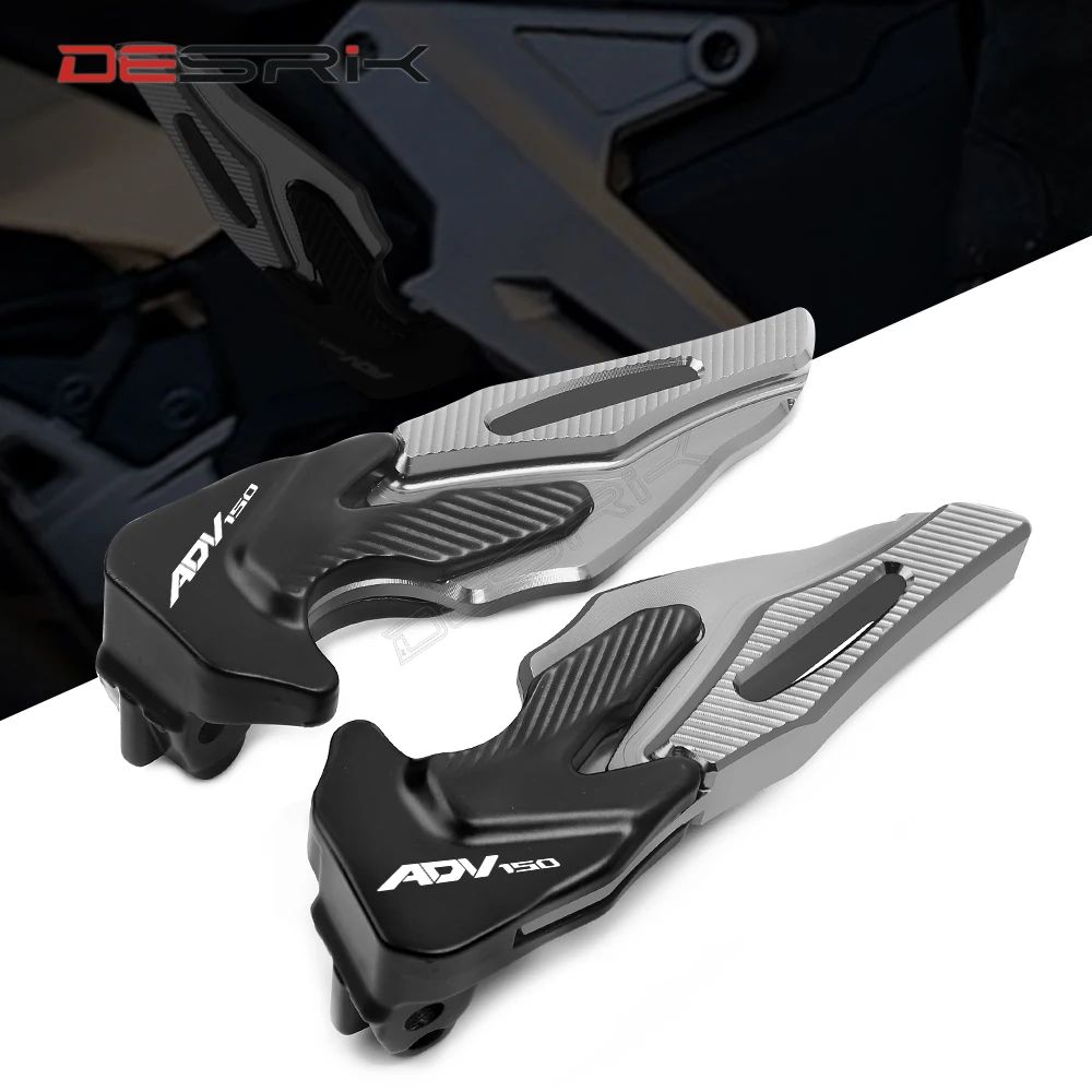 DESRIK CNC мотоциклетные Задние подножки подставки Пассажирские для Honda ADV150 ADV 150 2019 2020 аксессуары|Подставки под