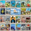 【YZFQ 】Tintin Metal Sign Vintage Metal Plates For Wall Poster Bar Art Home Kids Room Retro Decor Poster 30X20CM DU-6238A ► Photo 2/6