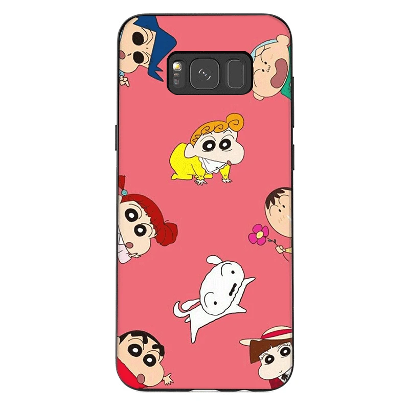 Чехол для телефона для samsung J6 A70 A60 A50 A40 A20 A30 A10 A7 A6 A5 A3 A8 A9 крышка с рисунком мультфильма «курэён Син-тян»; в виде ракушки - Цвет: B4