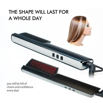 

LCD Straightening Irons Fast Warm-up Thermal Performance Professional Tourmaline Ceramic Heating Plate Hair Straightener