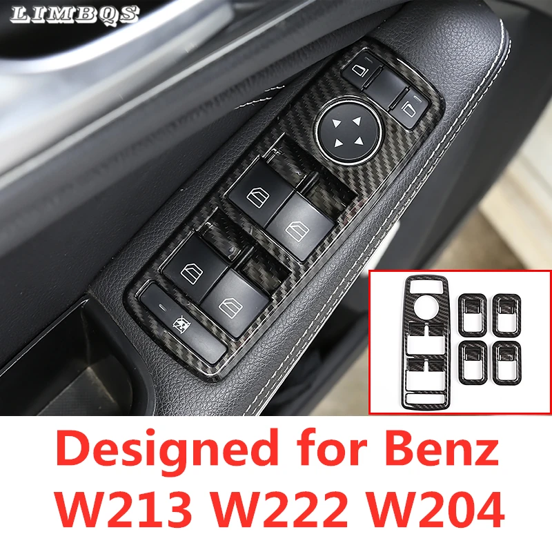 

Carbon fiber Window lift button cover For W213 W222 Mercedes benz C E CLA ML GL GLK GLA Class W204 original Door Button Trim