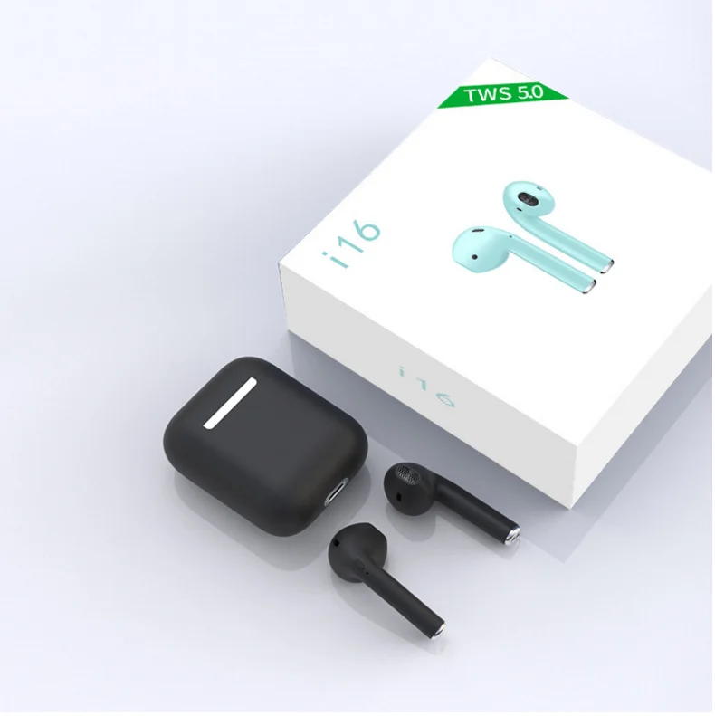Беспроводные наушники i16 TWS с сенсорным управлением 5 0 bluetooth гарнитура tws