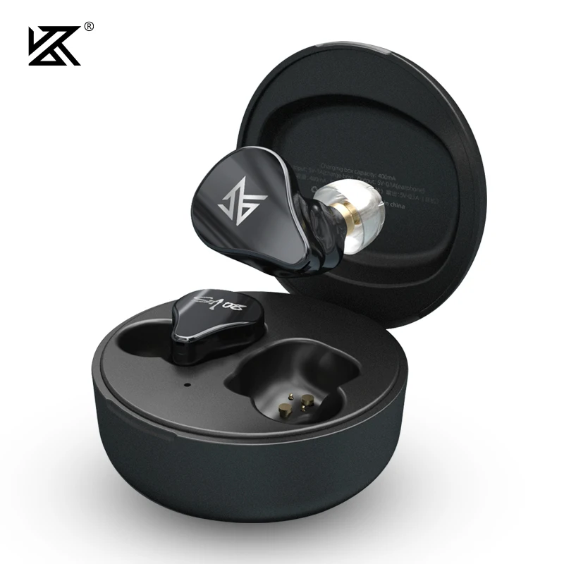 KZ SA08 TWS True беспроводные Bluetooth v5.0 наушники 8BA Игровые с сенсорным управлением