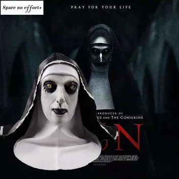 

Halloween Scary Mask Nun Halloween Mask latex Realistic Horror Makeup Halloween Decoration Tricky Grimace Scary Scary Props