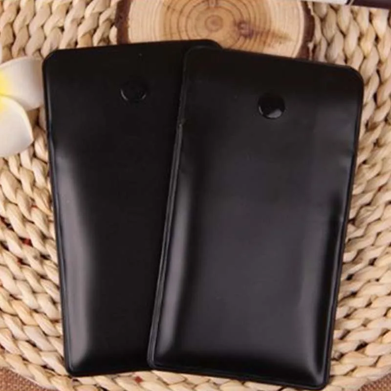White Black PVC Portable Ashtrays Pocket Outdoor Smoking Cigar Tobacco Ash Storage Bag Travel Accessory 75x80mm