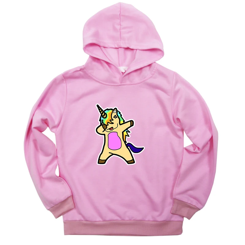 Hoodies 9 Толстовка с капюшоном с единорогом для девочек; сезон осень; Лидер продаж; одежда с принтом; толстовки для малышей; детские толстовки с капюшоном для мальчиков; повседневные топы для детей; baju anak perempuan - Цвет: Hoodies 9