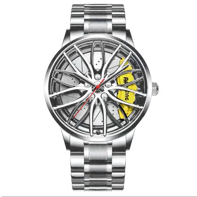 Men's Watches Waterproof Wheel Watch Car Rim Watch Quartz Men's Sports Watches For Men Clock Mens Spinning Watches 