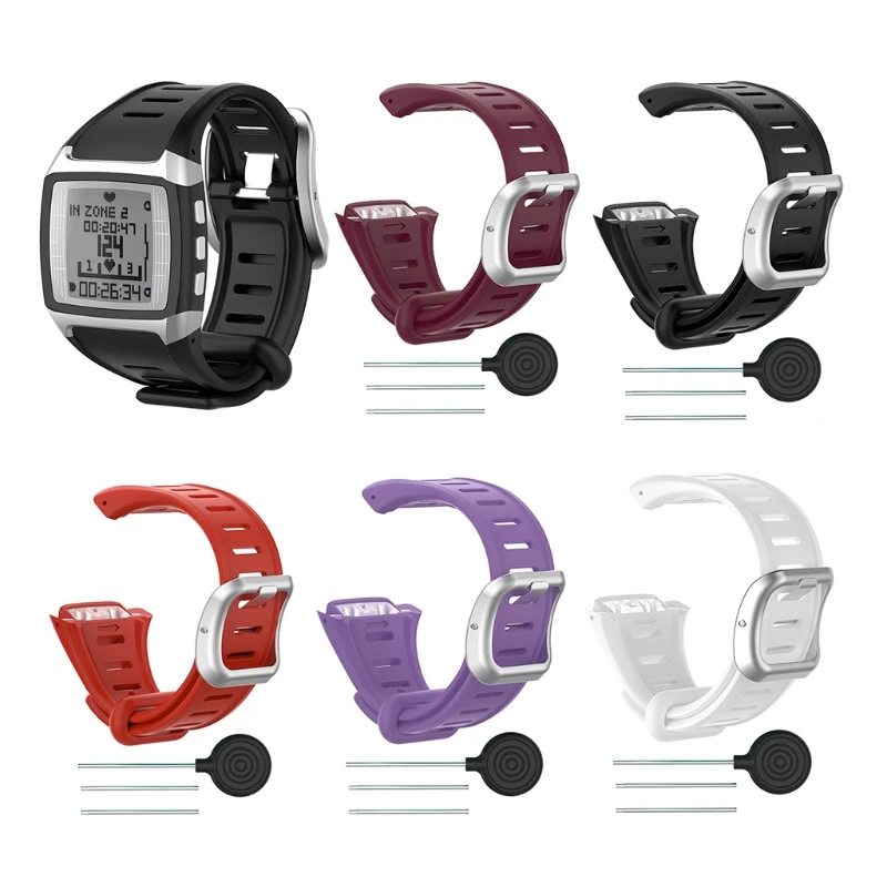 

Smart Watch Strap Replacement Band Silicone Strap For FT60 Polar Smart Heart Rate Monitor Watch
