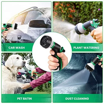 

Green High-Pressure Spray Nozzle Is Suitable for Watering Plants Car Wash Shower, Pet Shower, Gardening Nozzle