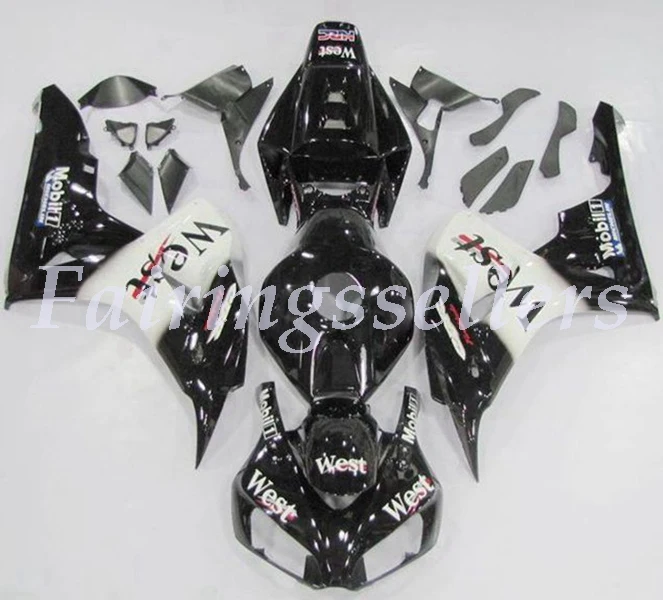 

Injection mold New ABS Full Fairing Kit Fit For Honda CBR1000RR 06 07 2006 2007 1000RR Fairings Black White