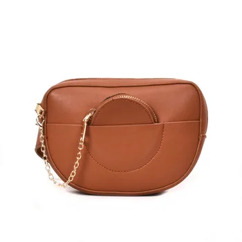 

25PCS / LOT Women Waist Bag New Vintage Chain Decorate Funny Bags Simple Fashion Crossbody Chest Shoulder Bags for Female Girls