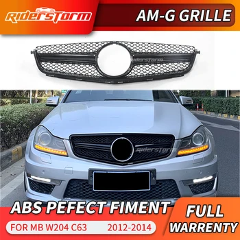

For AMG C63 Style New Car Front Upper Grille Grill For Mercedes For Benz C Class W204 C180 C200 C300 C350 2012-14 Racing Grille