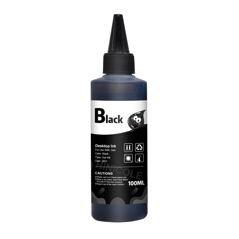 HINICOLE Refill Ink Kit For Canon For Epson HP Brother ALL Refillable Inkjet Printer 100ML Bottle Dye Ink dye ink kit ink refill kit inkjet printer ink ink cartridge refill kit ink refill