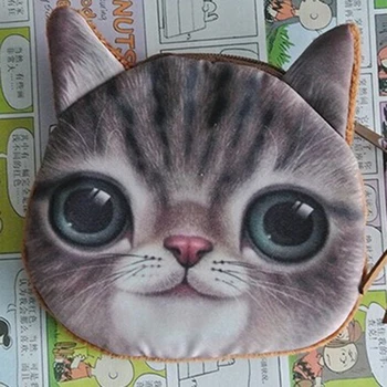 

Small Monedero Kids Purse Zip Change Kawaii Wallet Cartoon Cat Coin Purse Pocket Children Plush Girl Coin Pouch Pochette