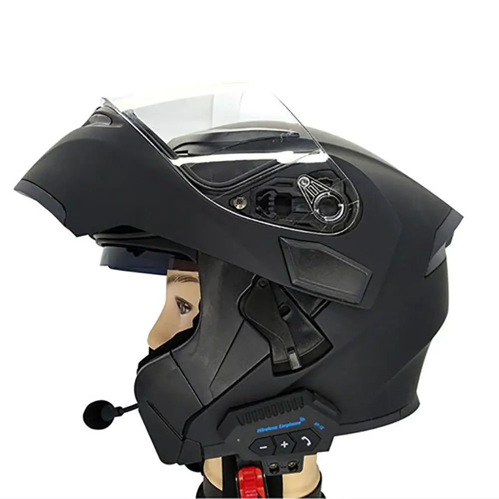 Helmet Headphone Motorcycle Earphone Motor Bike V4 2 Intercom Noise Reduction Headset Microphone Mic