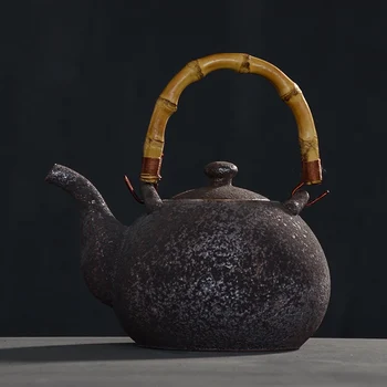 

TANGPIN rust-glazed big capacity ceramic teapots vintage tea pot chinese kung fu tea set drinkware