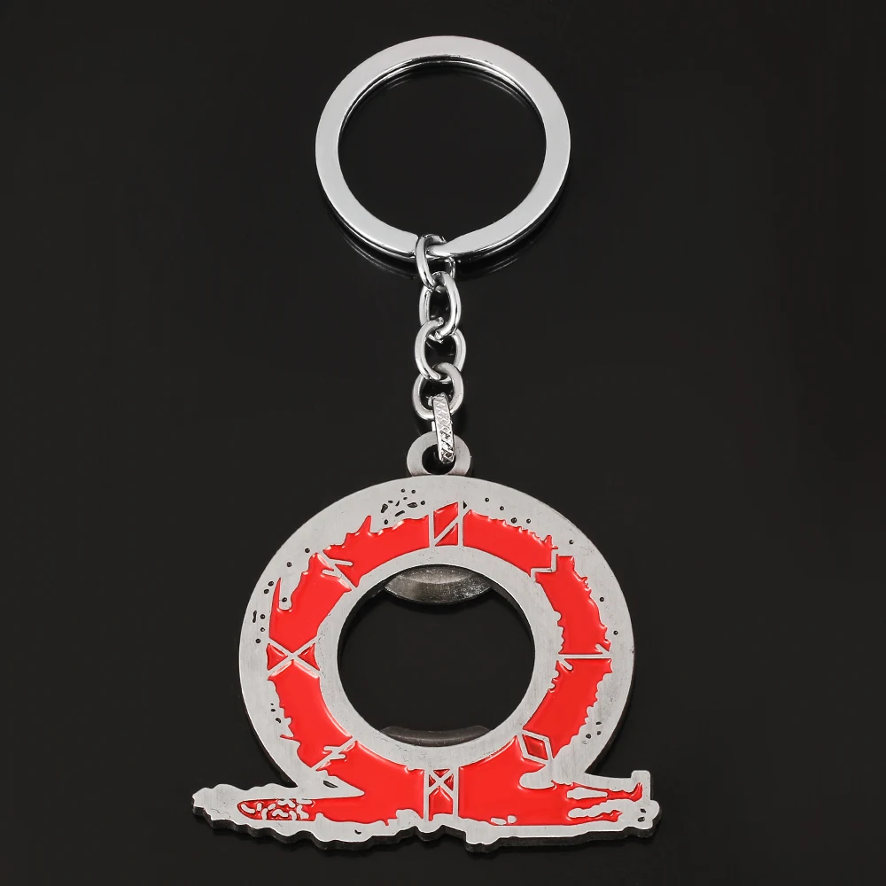 Wholesale Games God of War 4 Pendant Keychains Bottle Opener Kratos Logo Cool Key rings For Men Chaveiro Jewelry | Украшения и