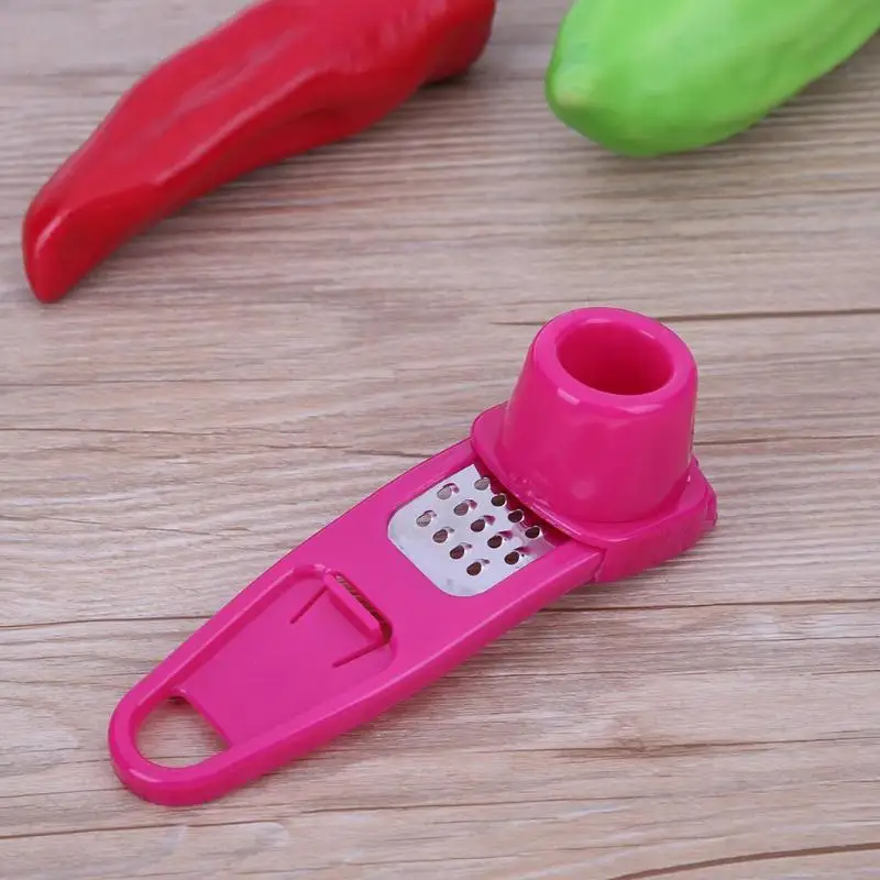 1pcs 14*4cm PP Plastic Multi-Purpose Grinding Garlic Tool Ginger Mill Grinder Kitchen Accessories Home Mini Gadget Practical