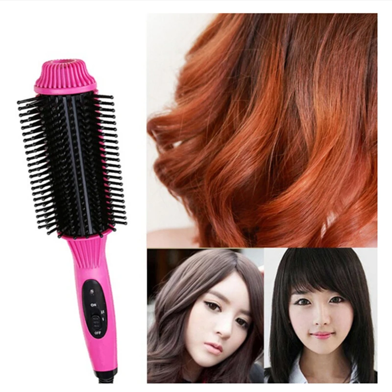 

Magic Fast Heat Curler Hair Straightener Electric Hair Comb Brush Straightening Irons Multifunction Salon Curling Tool
