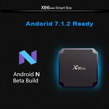 X96 Мини Android 7,1 Smart tv Box S905W 4K четырехъядерный H.265 HD Medien 2 ГБ+ 16 Гб