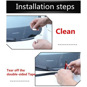 

Rubber Weatherstrip Sealing Strip Front Windshield Panel Universal Black