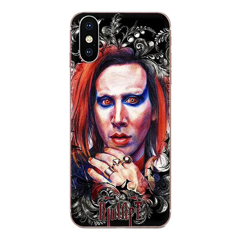 Покрашенный чехол для телефона Galaxy Grand A3 A5 A7 A8 A9 A9S On5 On7 Plus Pro Star 2015 2016 2017 2018 Менсона