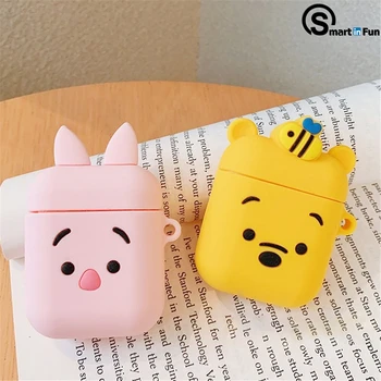 

For AirPods TWS silicone Case Cute Cartoon funny i11 i10 i12 i9s Earphone Cover funda For Air pods 2 Headphone case