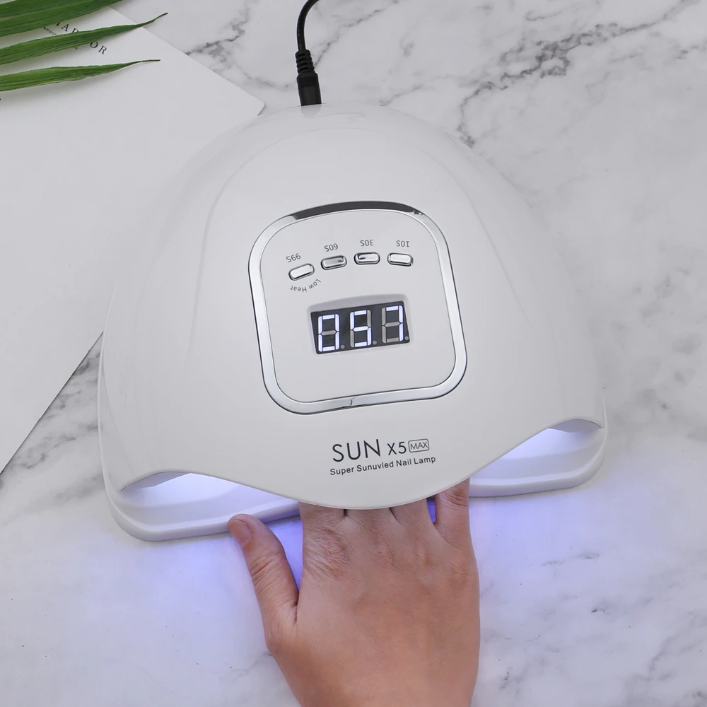 SUN X5 Max 80 Вт УФ светодиодная лампа для сушки ногтей с автоматическим датчиком ЖК-дисплей 45 светодиодный s Ультрафиолетовая лампа для ногтей для маникюра гель-дизайн ногтей инструменты