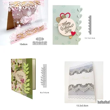 

Lace wave Metal Cutting Dies Paper Cut Card Making Template for DIY Scrapbooking Decorative Craft Mold stamp and dies 2020 new