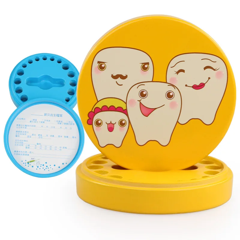 

Fang Music ya wu Cartoon Pattern Lanugo Deciduous Teeth Storage Case Baby Souvenir Crafts Gift