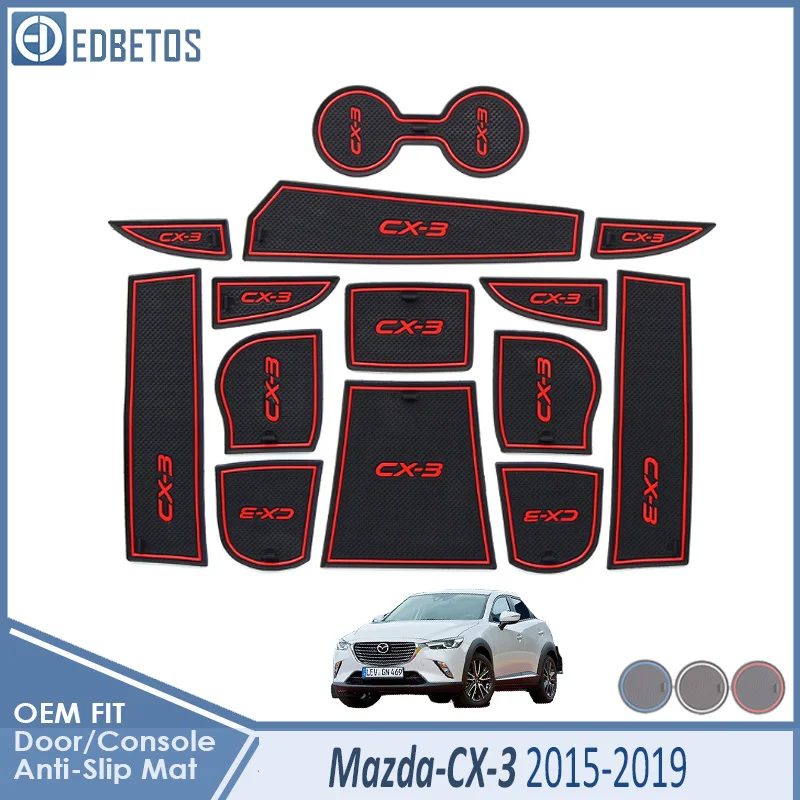 

Anti-Slip Mat For Mazda CX-3 2015 2016 2017 2018 2019 CX3 CX 3 Accessories Gate Slot Coaster Anti-Dirty Door Groove Mat Car