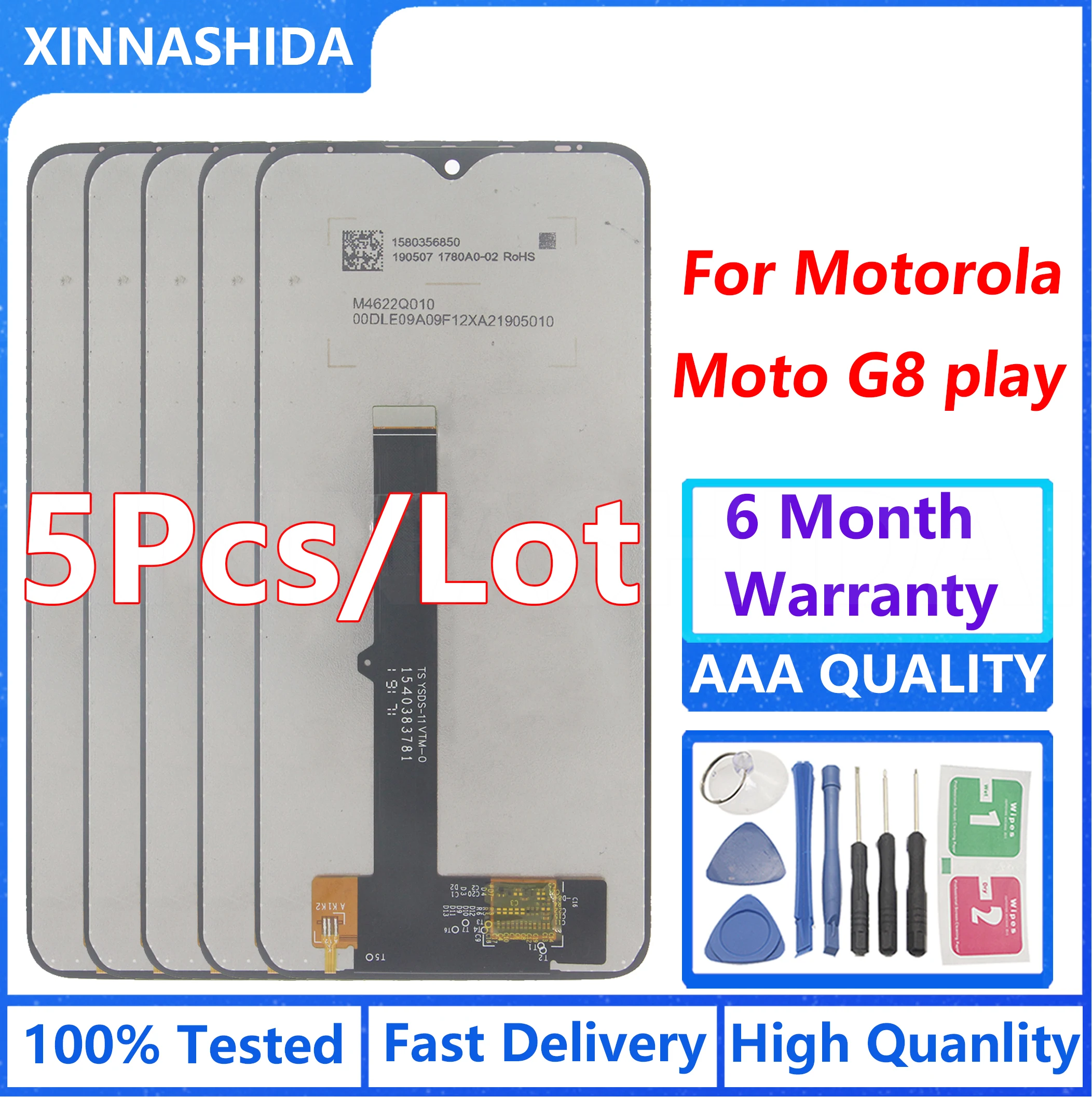 5 шт./лот 6 2 "ЖК-экран для Motorola Moto G8 Play XT2015 XT2015-2 ЖК-дисплей сенсорный экран