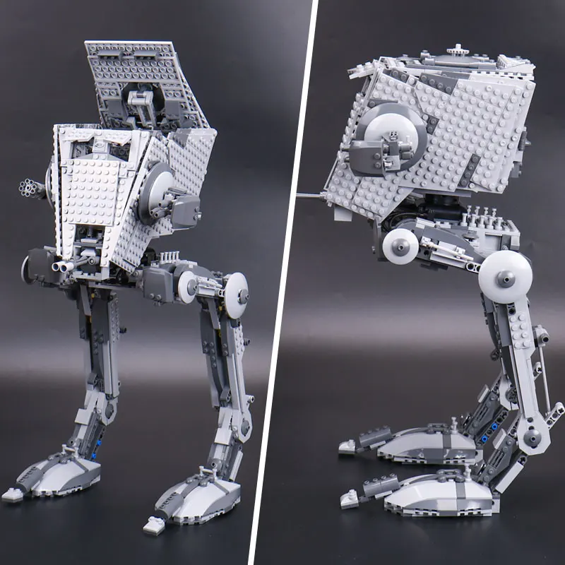 Строительные блоки 05052 серия StarWar 1068 шт AT-ST шагающий робот Кирпичи Модель подарки Детские игрушки с 75153