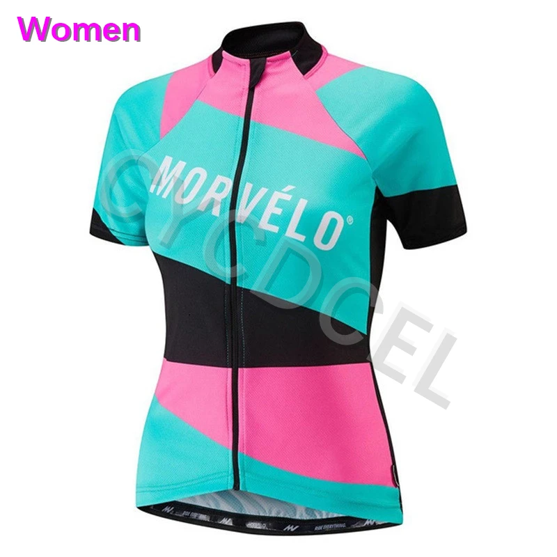 Only jersey 13 Женская одежда Morvelo Pro Team, летняя одежда для горного гоночного велосипеда, дышащая быстросохнущая велосипедная майка, набор из 16D гелевой подкладки, нагрудник, шорты - Цвет: Only jersey 13