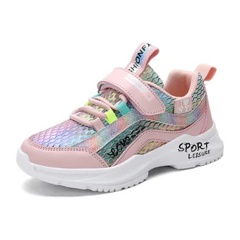 

2020 Sport Children Shoes Girls Sneakers Kids Princess Girl Shoes Fashion Bling Child Casual Shoes chaussure enfant 2001