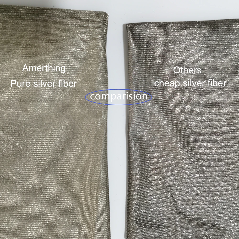 Проводящая эластичная ткань из 100% чистого серебряного волокна EMF/RFID-Блокировка Фарадей, антибактериальная моющаяся термовизуализация