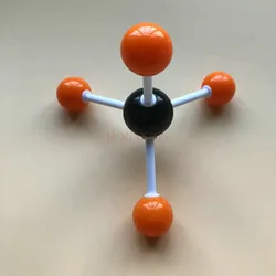 Modèle de structure moléculaire en boule de méthane et bâton, modèle de structure moléculaire de chimie, collège, lycée, organique et 