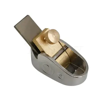 

Yibuy Sliver Metal Woodworking Violin Plane Cutter Musical Tool Parts No.3